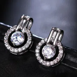 MYKI Silver-Plated Contemporary Studs Earrings-25