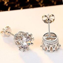 MYKI Silver-Toned Circular Studs Earrings-57