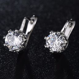 OOMPH Cubic Zirconia Contemporary Studs Earrings-50