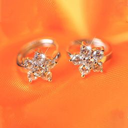 Jewels Galaxy Silver-Plated Contemporary Studs Earrings-41