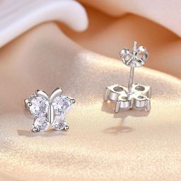 Jewels Galaxy Silver-Plated Contemporary Studs Earrings-image-86