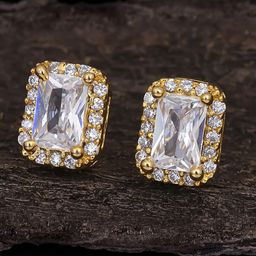 Sukkhi Gold-Plated Contemporary Studs Earrings-20