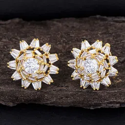 Sukkhi Gold-Plated Contemporary Studs Earrings-image-25