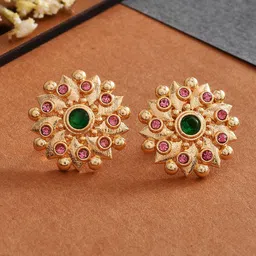 Voylla Gold-Plated Circular Studs-50