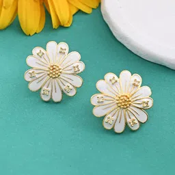 Voylla Floral Studs Earrings-34