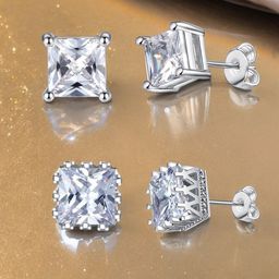 fabula Square Studs Earrings-6