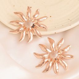 DressBerry Gold-Plated Stud Earrings-image-36