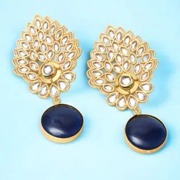 Ozanoo Gold-Plated Drop Earrings-image-96