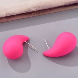 ZIVOM Silver-Plated Anti Tarnish Paisley Shaped Studs-image-30