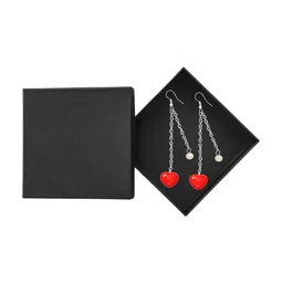 Mikado Silver-Plated Heart Shaped Studs Earrings-53