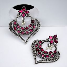 ATIBELLE Silver-Plated Contemporary Chandbalis-image-89