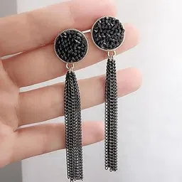 BEYTER Korean Circular Shaped Drop Earrings-image-27