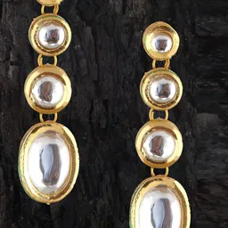 LUCKY JEWELLERY White Geometric Drop Earrings-38