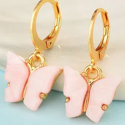 Pinapes Set Of 2 Gold-Plated Geometric Drop Earrings-89