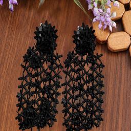 UNIVERSITY TRENDZ Gold Plated Drop Earrings-31