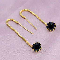 PRIVIU Gold-Plated Classic Drop Earrings-image-72