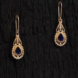 Shoshaa Gold-Plated Artificial Stones Classic Drop Earrings-image-22
