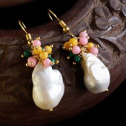DUGRISTYLE Pink Classic Drop Earrings-image-58