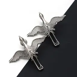 Ozanoo Silver-Plated Oxidised Classic Studs Earrings-28