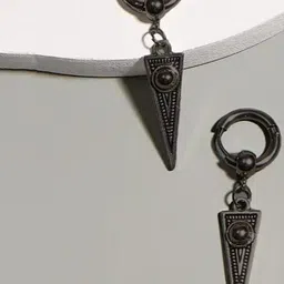 KRYSTALZ Triangle Punk Hoop Earrings-23