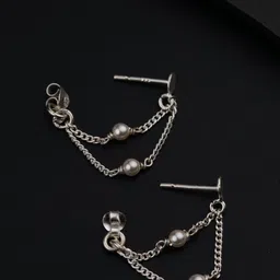House of Aadyaa Sterling Silver Classic Hoop Earrings-picture-52