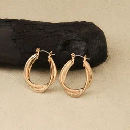 Accessorize London Women Interlocked Hoop Earrings-32
