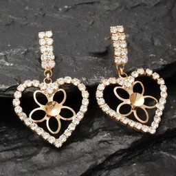 AVANT-GARDE PARIS Gold-Plated Heart Shaped Drop Earrings-54