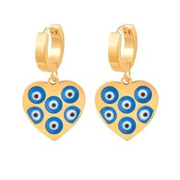KRYSTALZ Gold-Plated Heart Shaped Drop Earrings-15