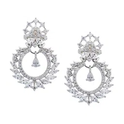 Manikya Crescent Shaped Drop Earrings-image-18
