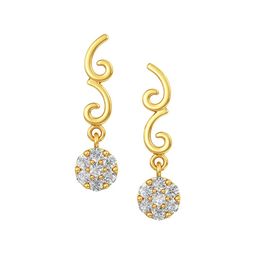Joyalukkas BIS Hallmark 22KT Gold Drop Earrings 2.62 gm-image-48