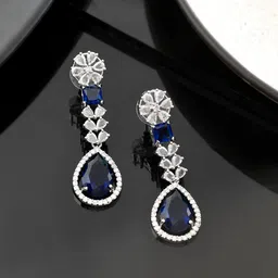 Silvermerc Designs Diamond Shaped Drop Earrings-image-98
