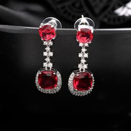 Silvermerc Designs Diamond Shaped Drop Earrings-image-7