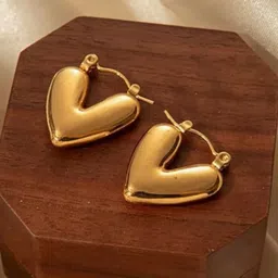 DressBerry Heart Shaped Hoop Earrings-37