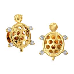 Joyalukkas Girls 22KT Gold Gem Stone Studded Earrings-1.35gm-image-85