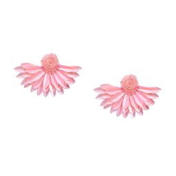Sangria Beaded Stud Earrings-23