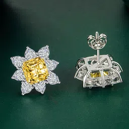 Designs & You Silver-Plated Contemporary Studs Earrings-25