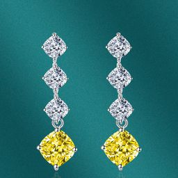 Designs & You Silver-Plated CZ Studded Drop Earrings-14