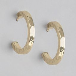 Forever New Women Gold-Plated Circular Half Hoop Earrings-10