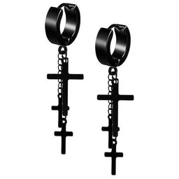 KRYSTALZ Stainless Steel Contemporary Half Hoop Earrings-image-78