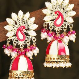OOMPH Beaded Dome-Shaped Jhumkas-20