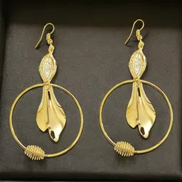 FEMMIBELLA Oval Drop Earrings-7