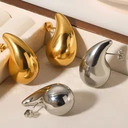 Krelin Set of 2 Lightweight Stainless Steel Drop Earrings-85