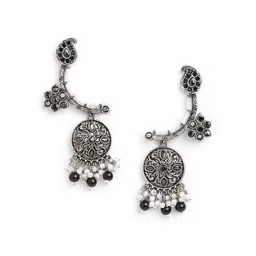 Anouk Brass-Plated Floral Drop Earrings-image-31