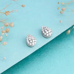 GIVA 925 Sterling Silver Contemporary Rhodium-Plated Studs Earrings-47