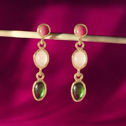 Accessorize Crystals Circular Drop Earrings image 1