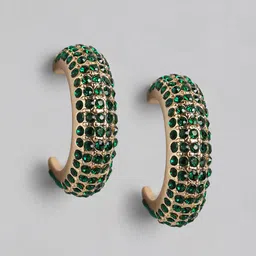 Forever New Gold-Plated Circular Hoop Earrings-7