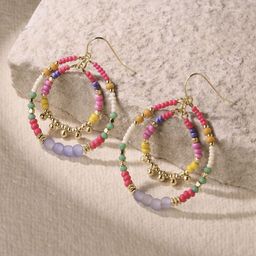 Accessorize Artificial Beads Circular Drop Earrings image 1