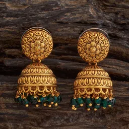 Kushal's Fashion Jewellery Dome Shaped Jhumkas Earrings-29
