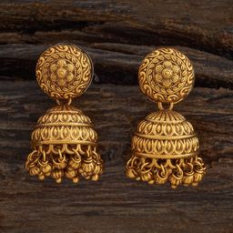 Kushal's Fashion Jewellery Dome Shaped Jhumkas Earrings-8