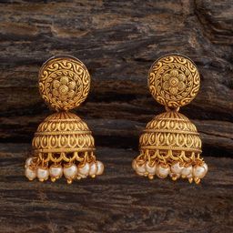 Kushal's Fashion Jewellery Dome Shaped Jhumkas Earrings-11